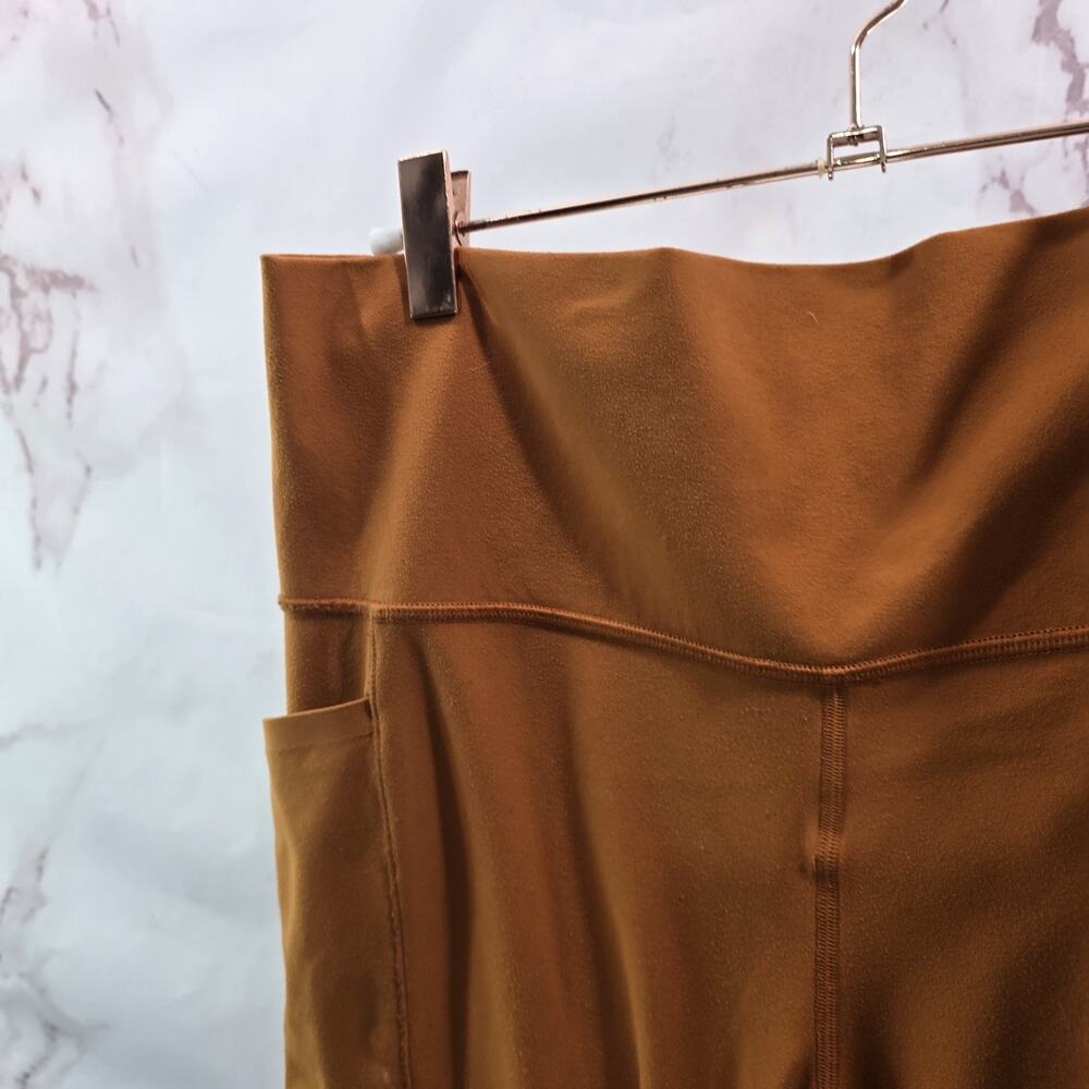 Athleta Leggings Womens Large X 29 Orange Salutation Stash Tight Full Length - Picture 2 of 14